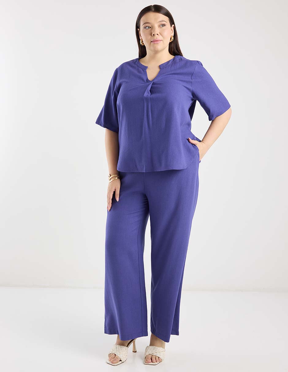Pantalón relaxed amplio para mujer 2