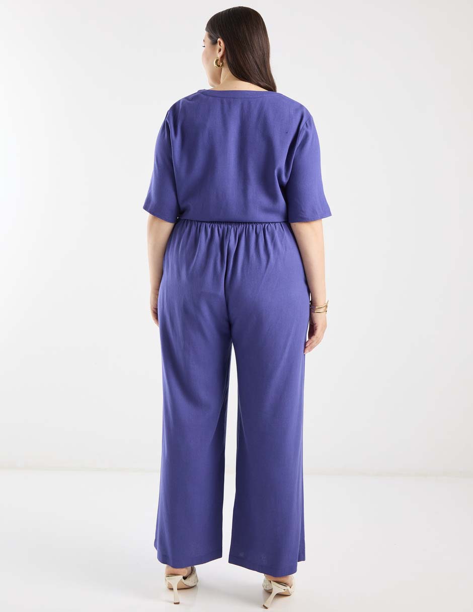 Pantalón relaxed amplio para mujer 14