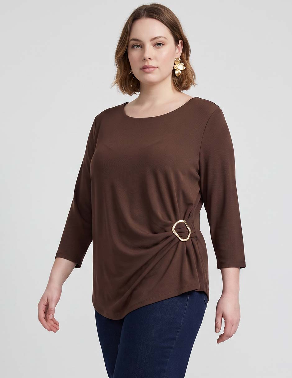 Blusa manga 3/4 para mujer