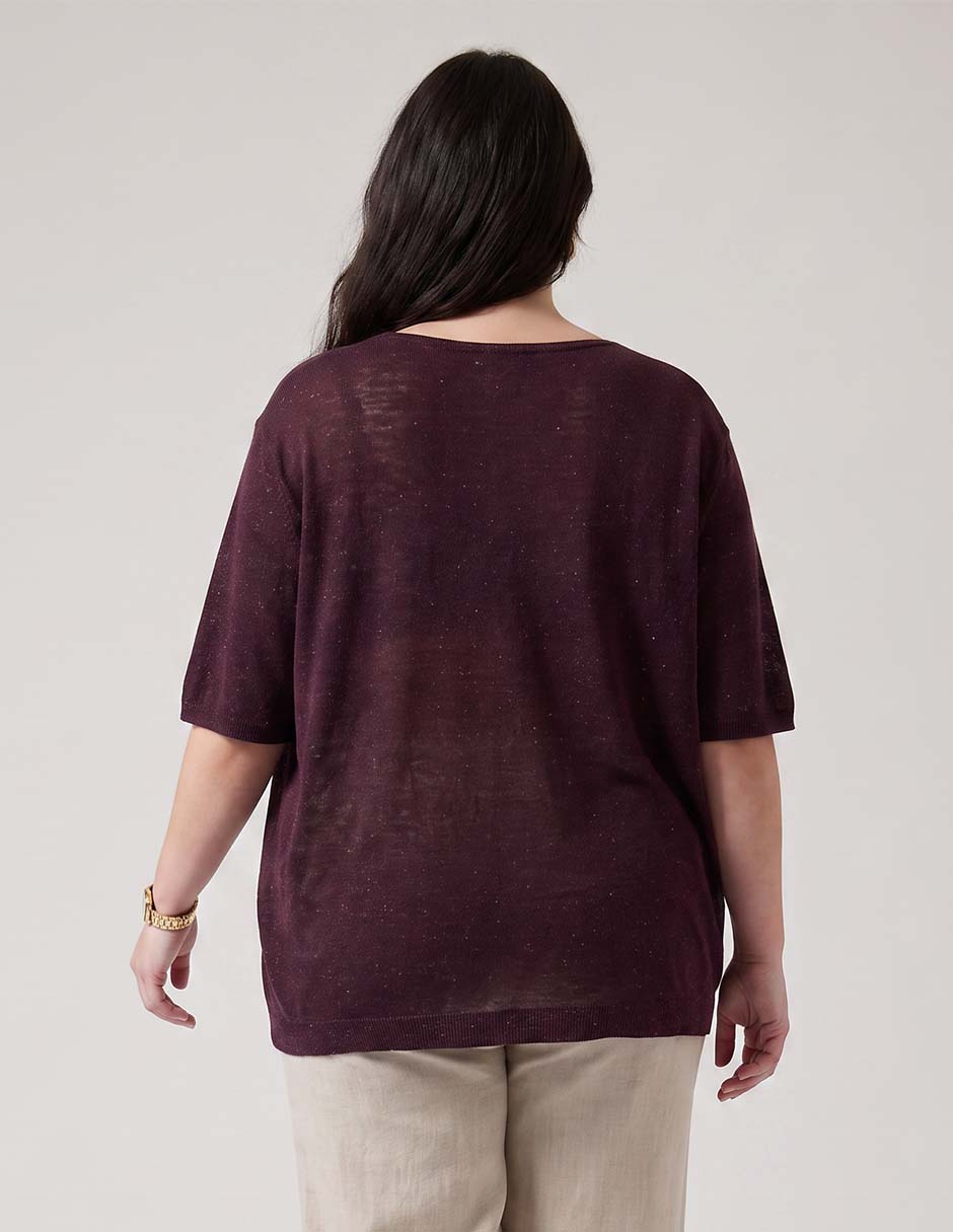 Blusa manga al codo para mujer 3