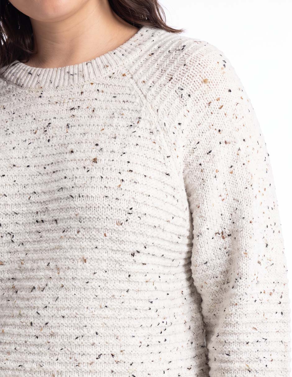 Suéter cuello redondo para mujer 4