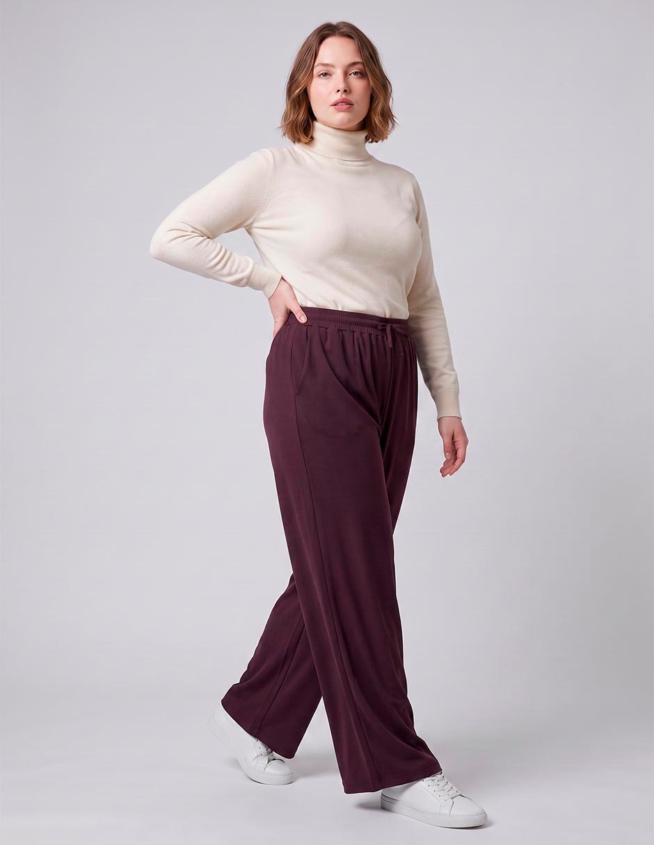 Pants amplio con jareta para mujer 2