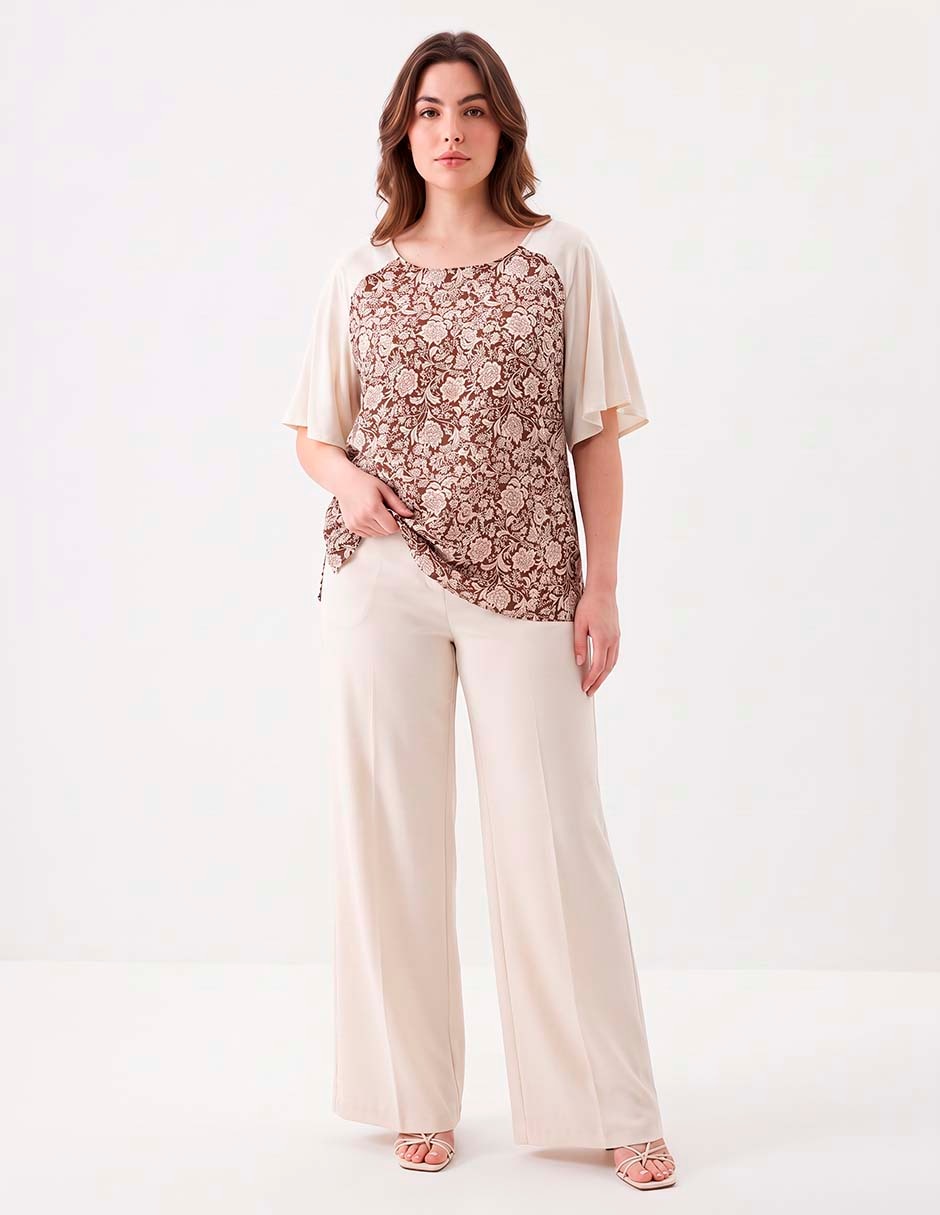 Blusa manga al codo para mujer 3