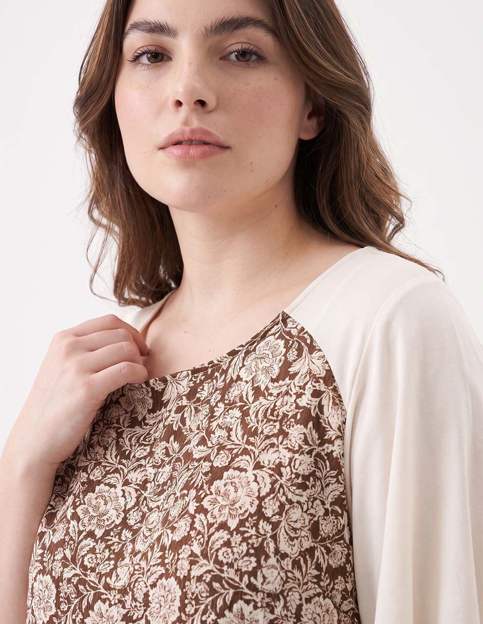 Blusa manga al codo para mujer 4