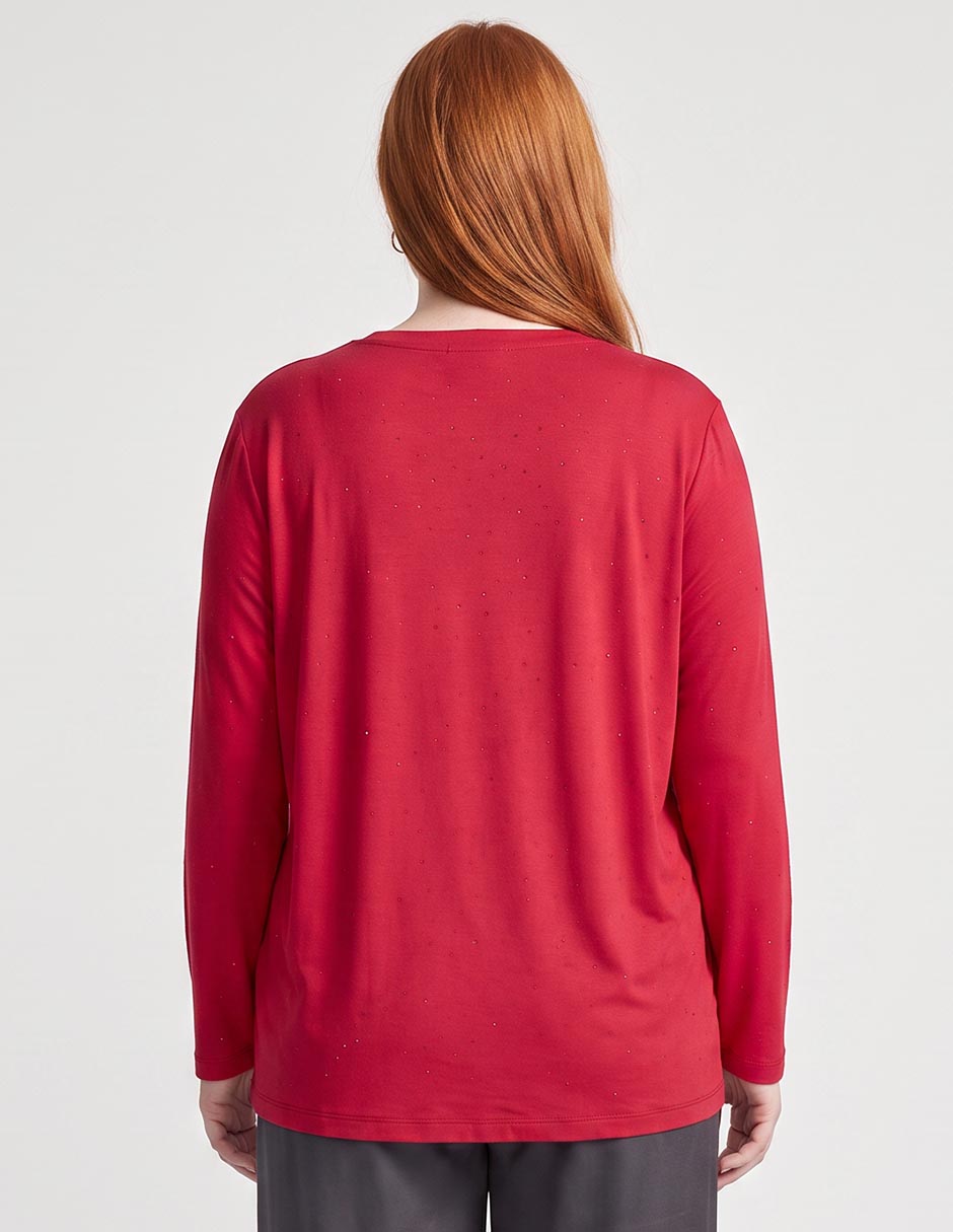 Suéter cuello redondo para mujer 2