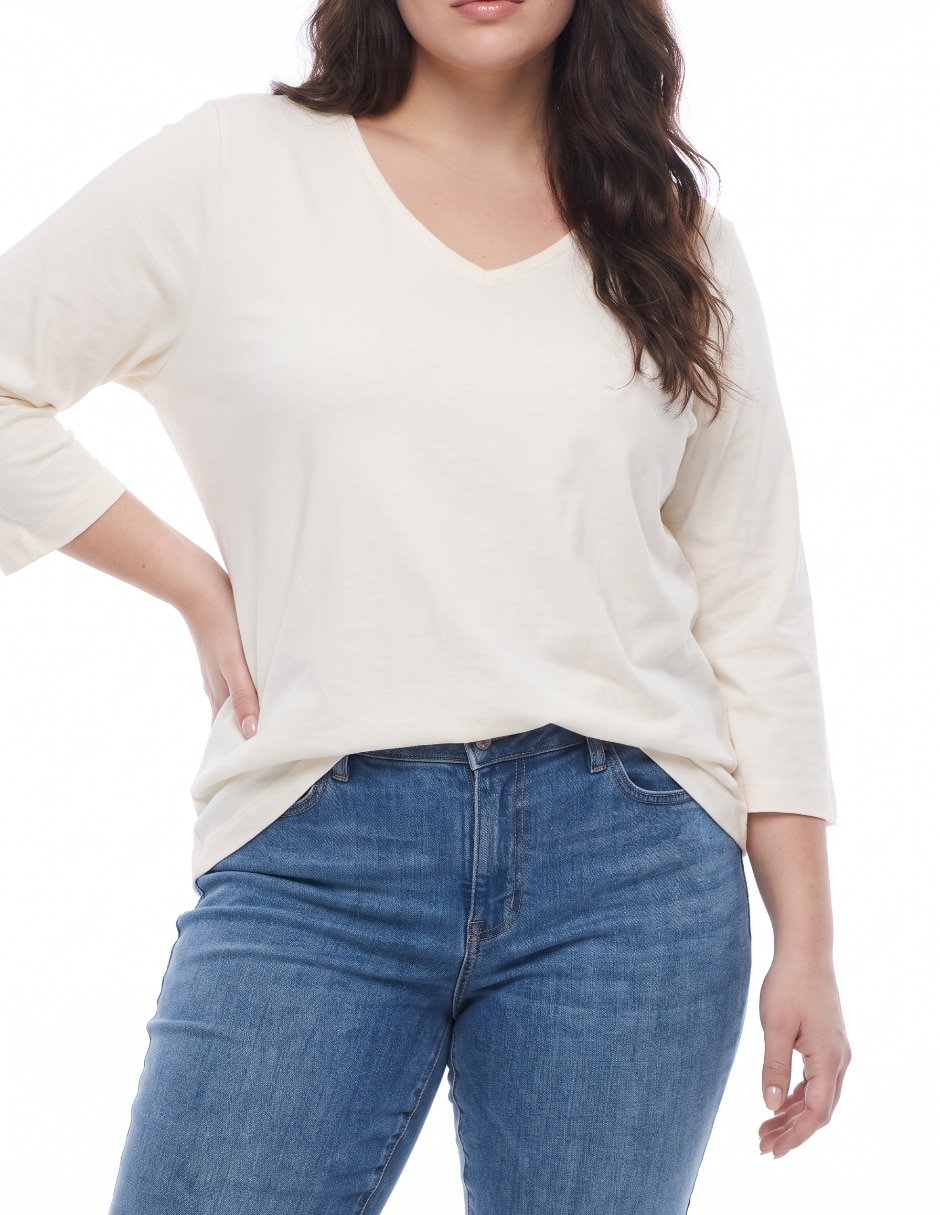 Blusa plisada manga larga para mujer 4