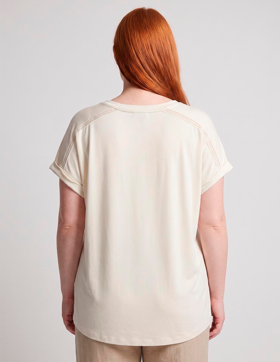 Playera manga corta cuello redondo mujer 3