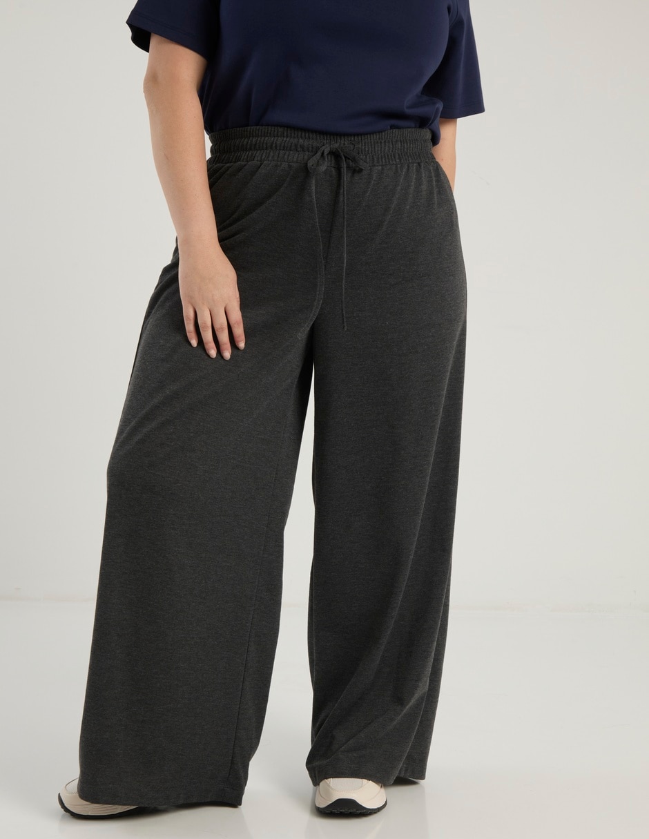 Pants regular con jareta para mujer
