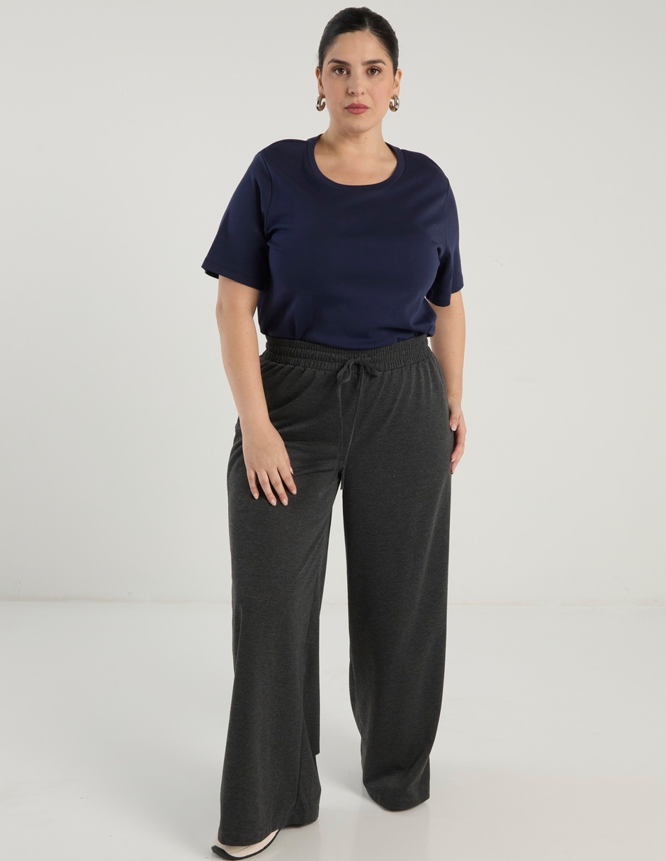 Pants regular con jareta para mujer
