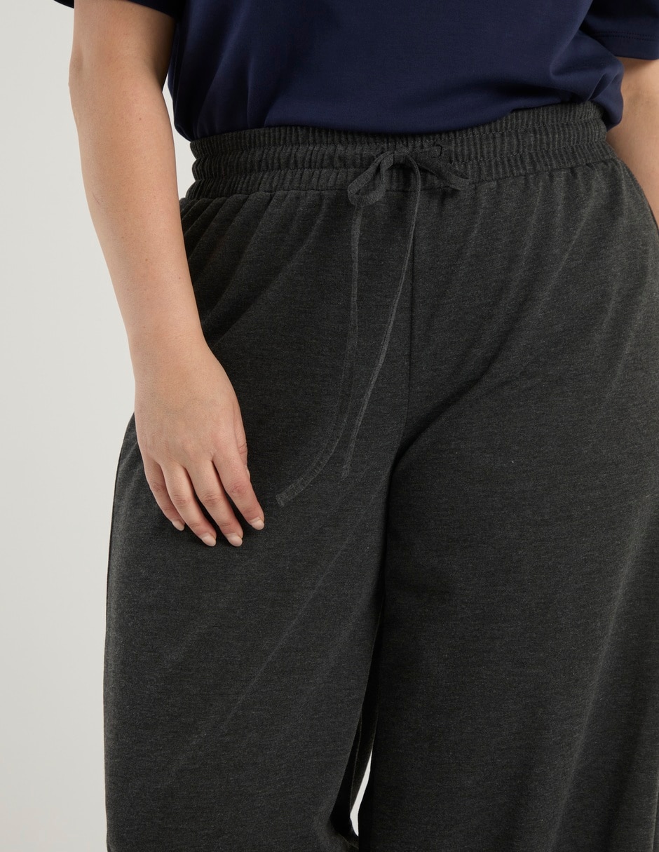 Pants regular con jareta para mujer