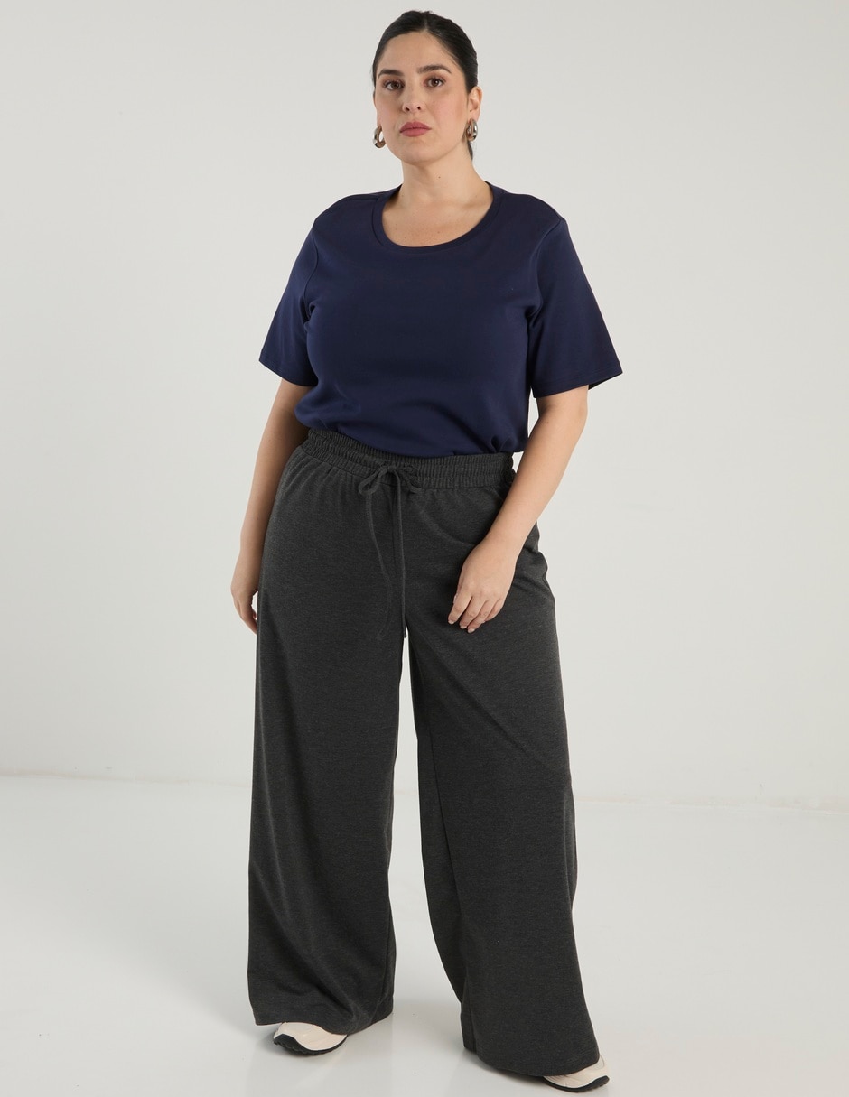 Pants regular con jareta para mujer 7