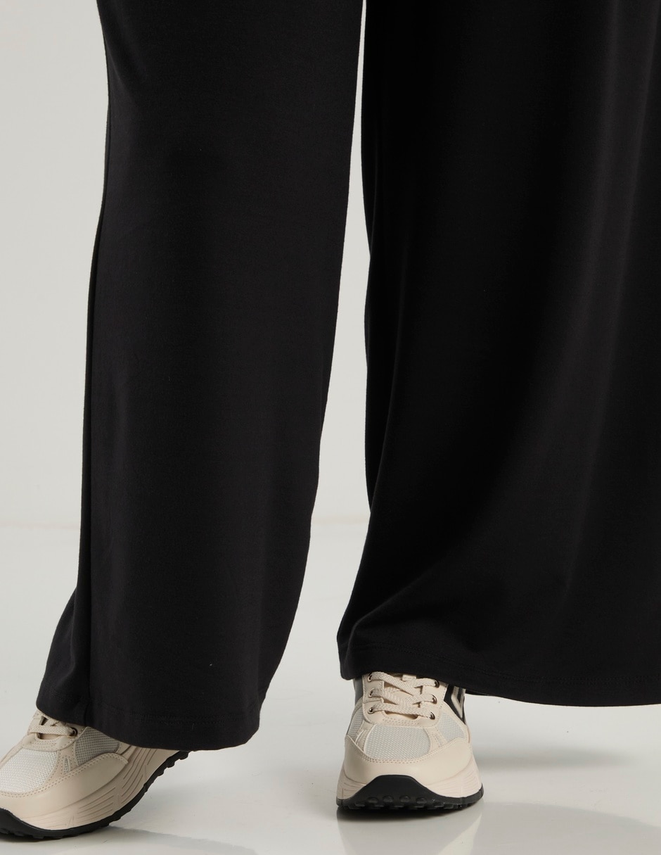 Pants amplio con elástico para mujer