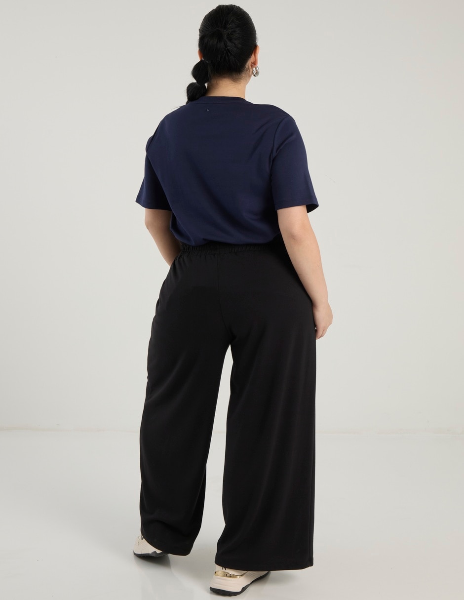 Pants amplio con elástico para mujer 6