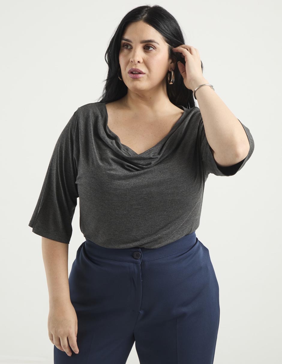 Blusa manga al codo para mujer 1