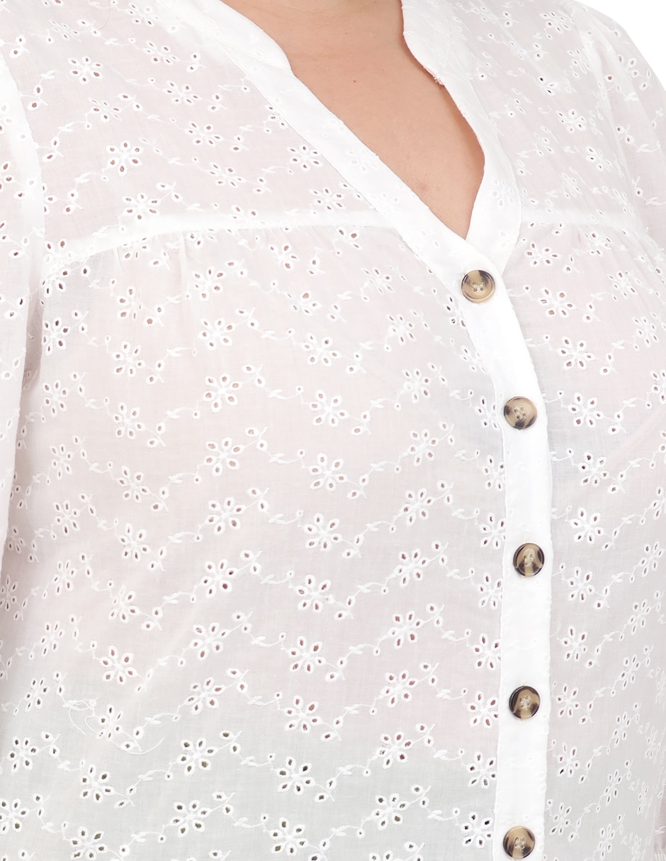 Blusa cariló manga 3/4 para mujer