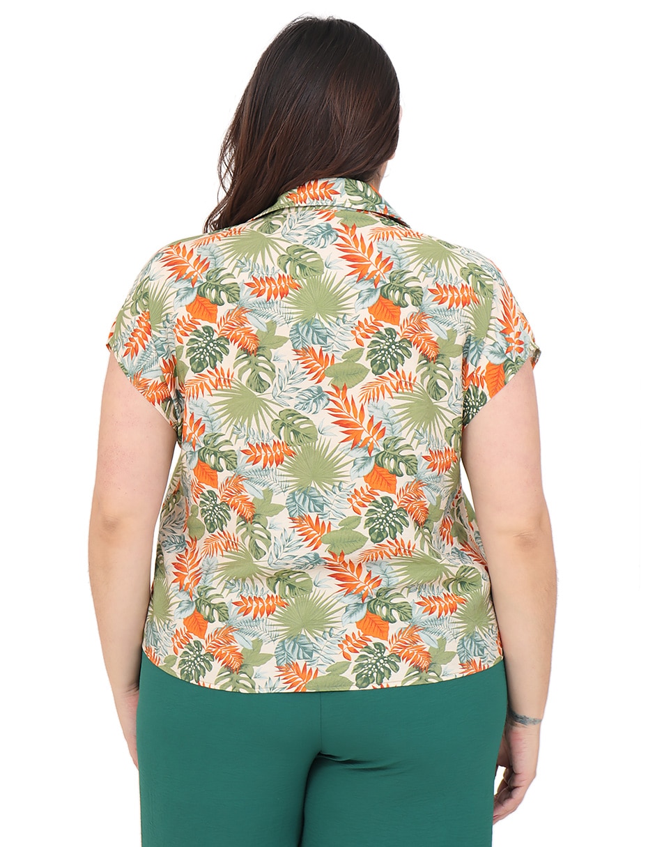 Blusa cariló manga corta para mujer