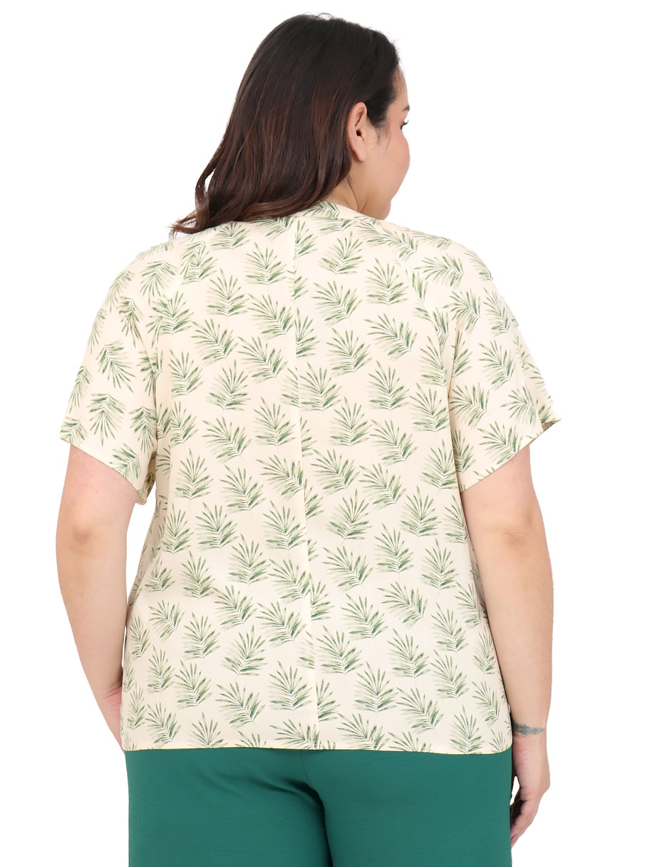 Blusa cariló manga corta para mujer