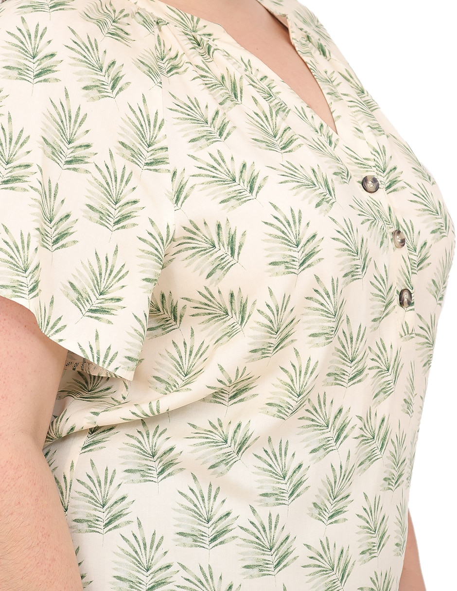 Blusa cariló manga corta para mujer