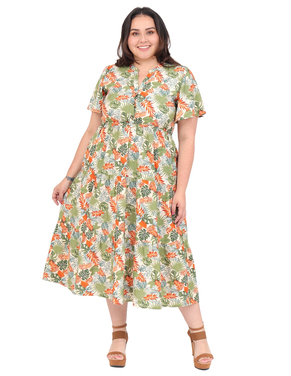Vestido midi casual para mujer Vestido midi casual para mujer