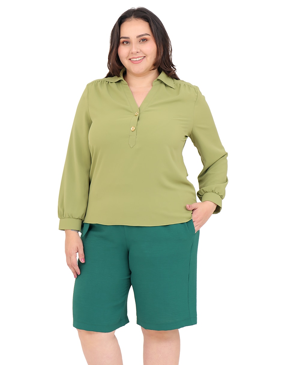 Blusa cariló manga larga para mujer