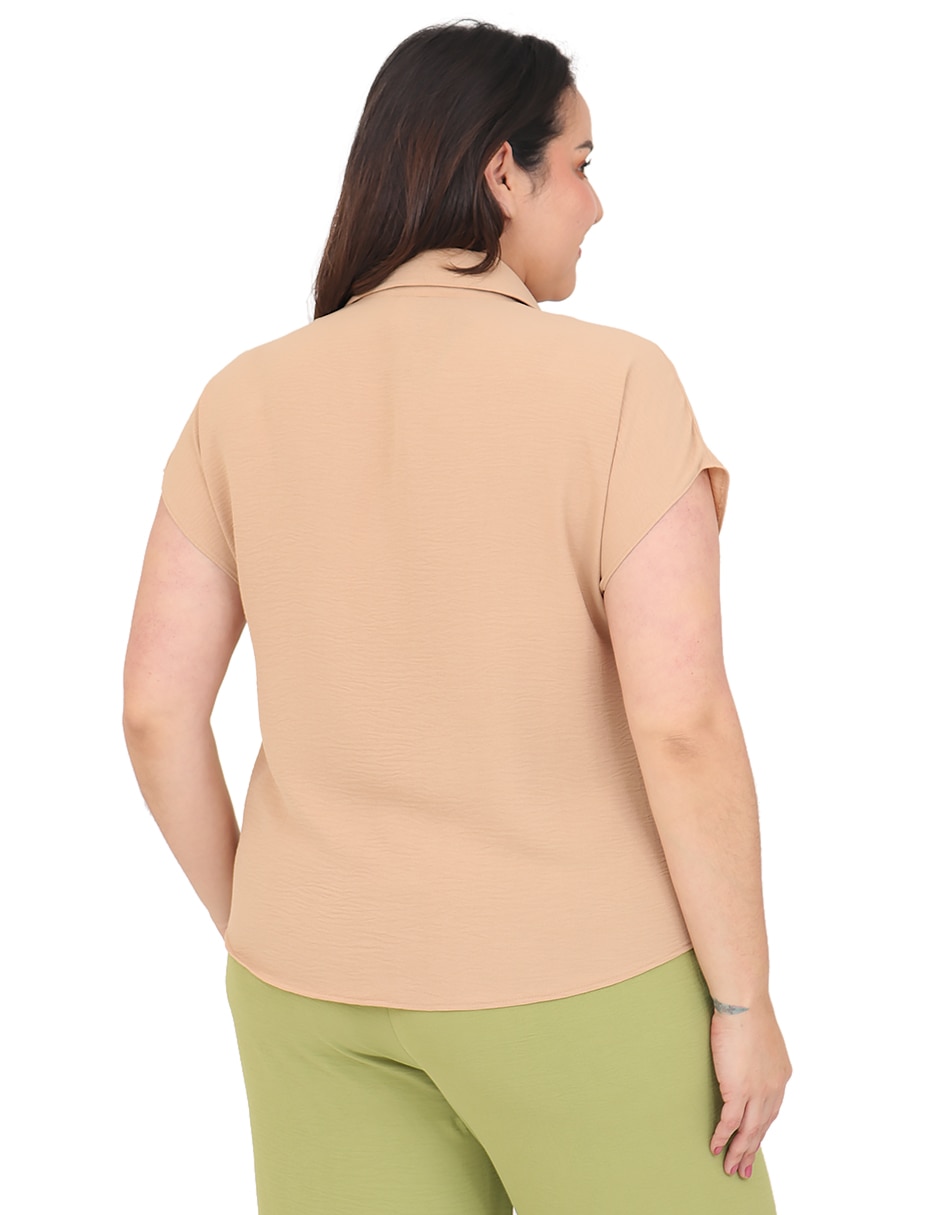 Blusa cariló manga corta para mujer