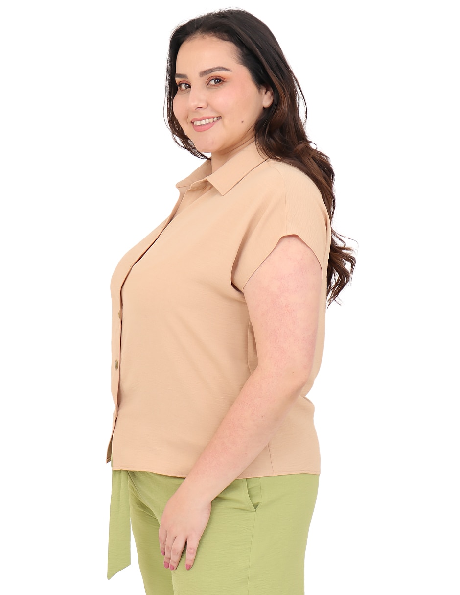 Blusa cariló manga corta para mujer
