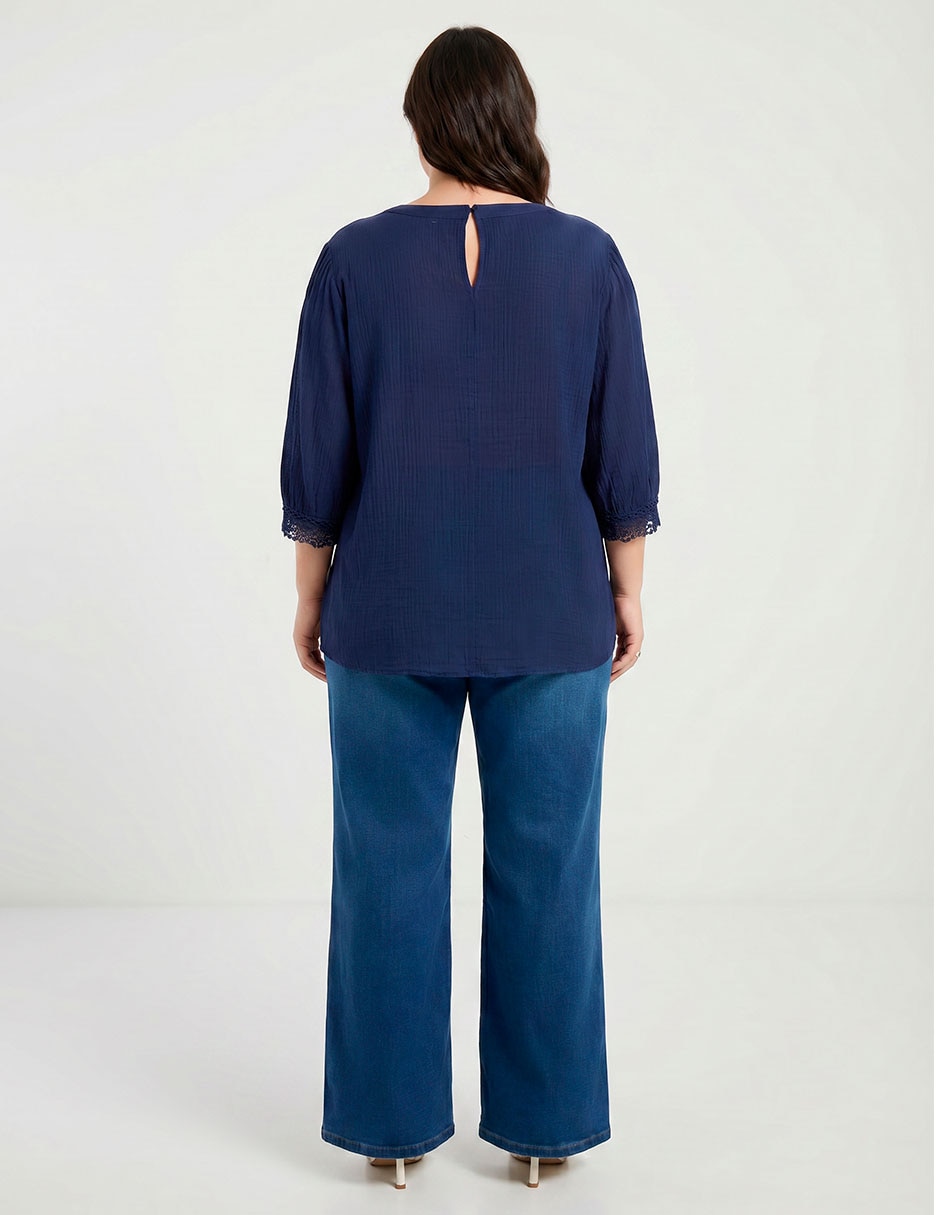 Blusa manga 3/4 para mujer 2