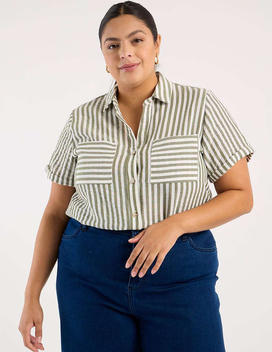 Blusa manga corta para mujer 1