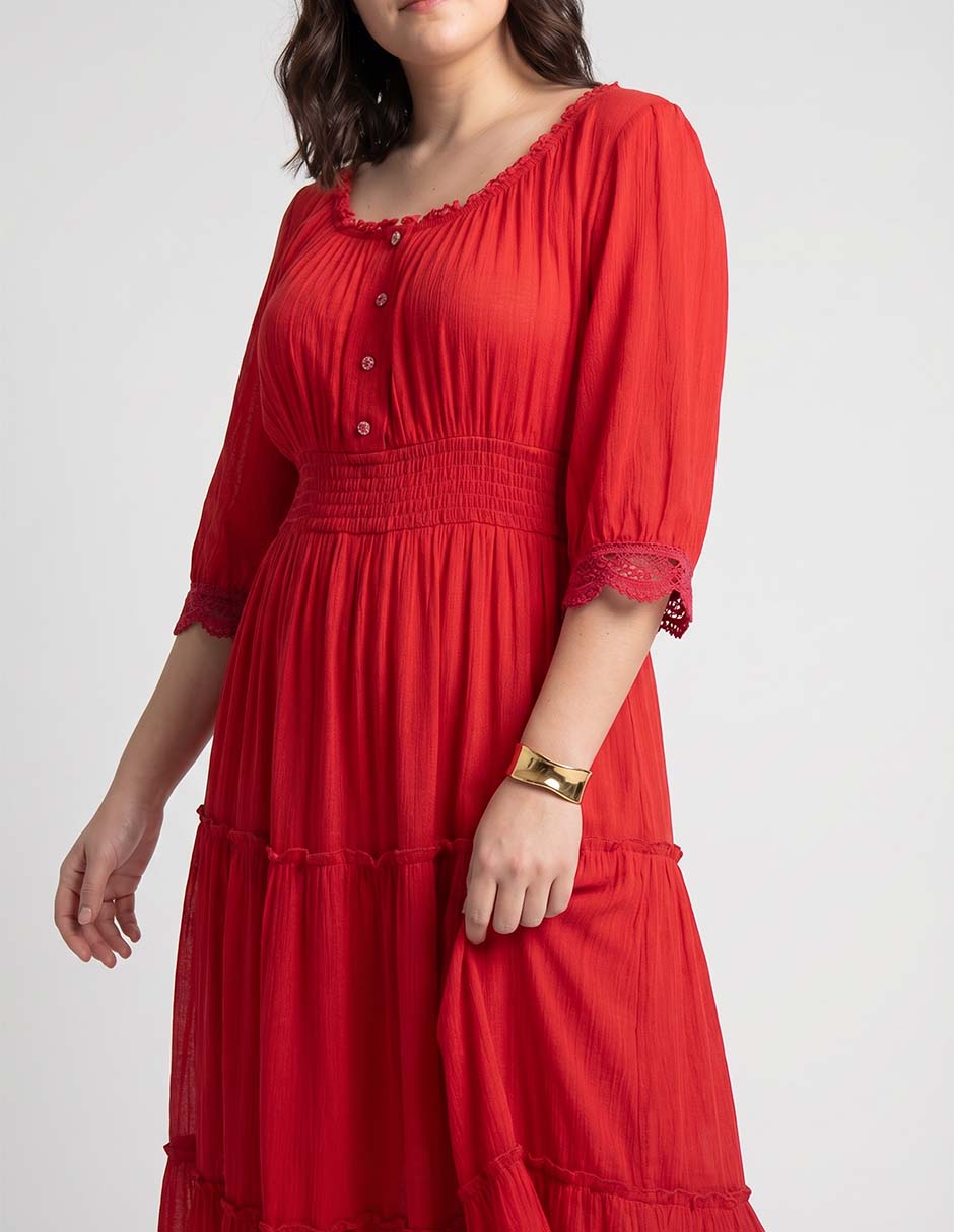 Vestido midi casual para mujer 4