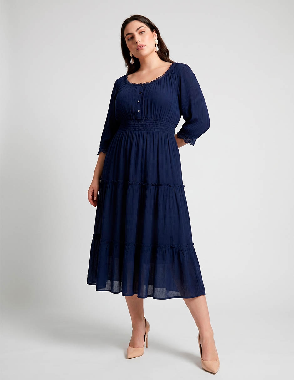 Vestido midi casual para mujer Vestido midi casual para mujer