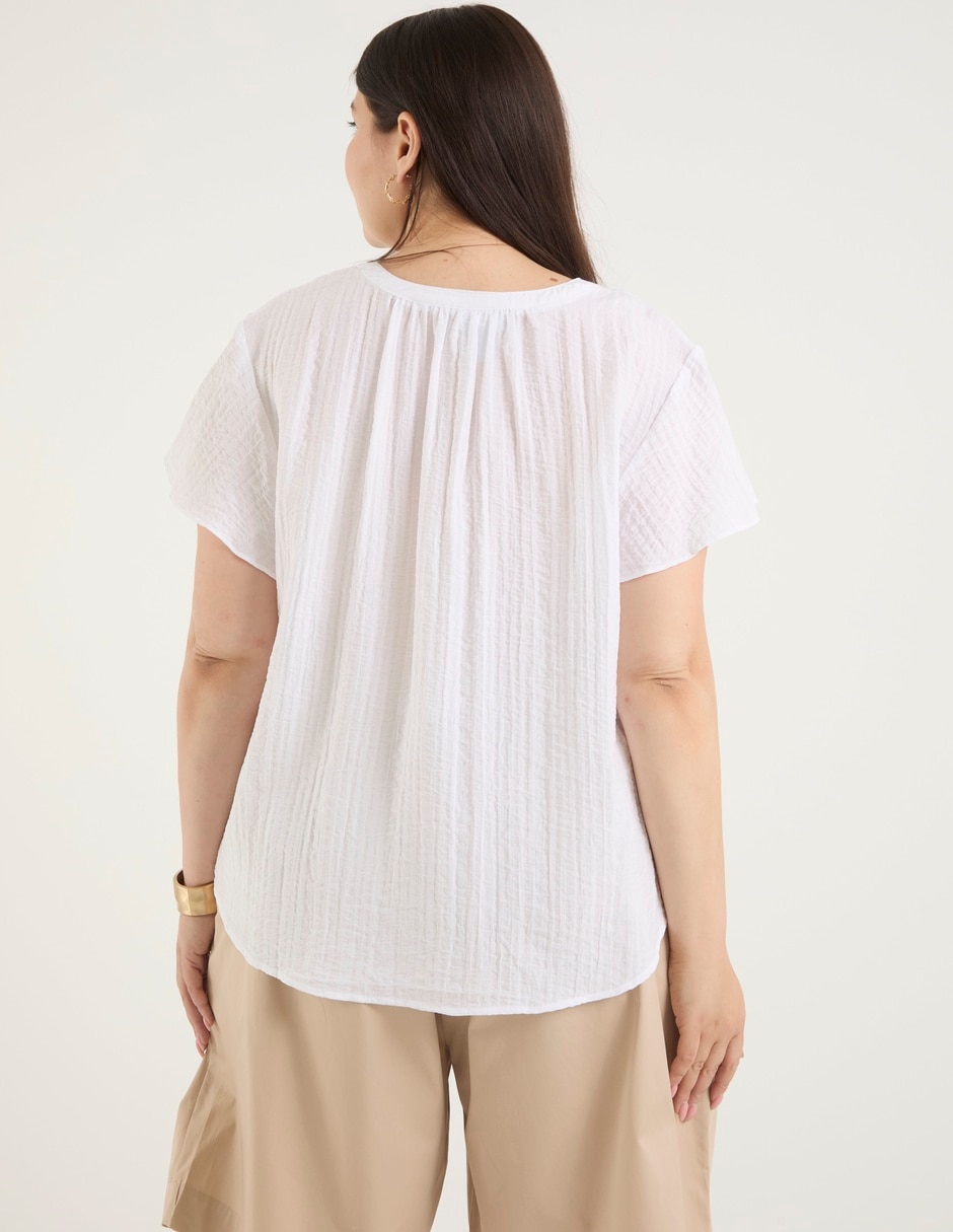 Blusa manga corta para mujer 2