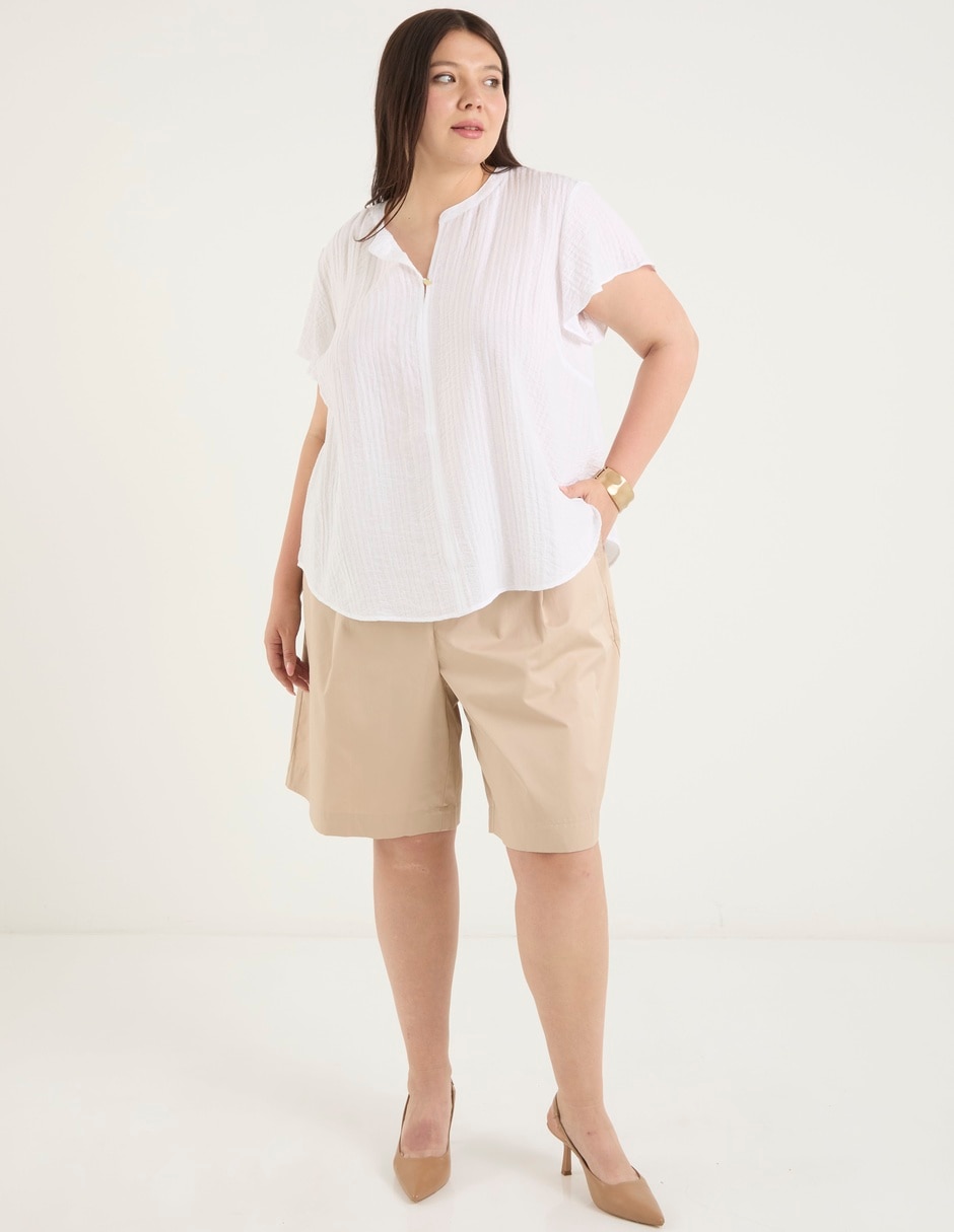 Blusa manga corta para mujer 3