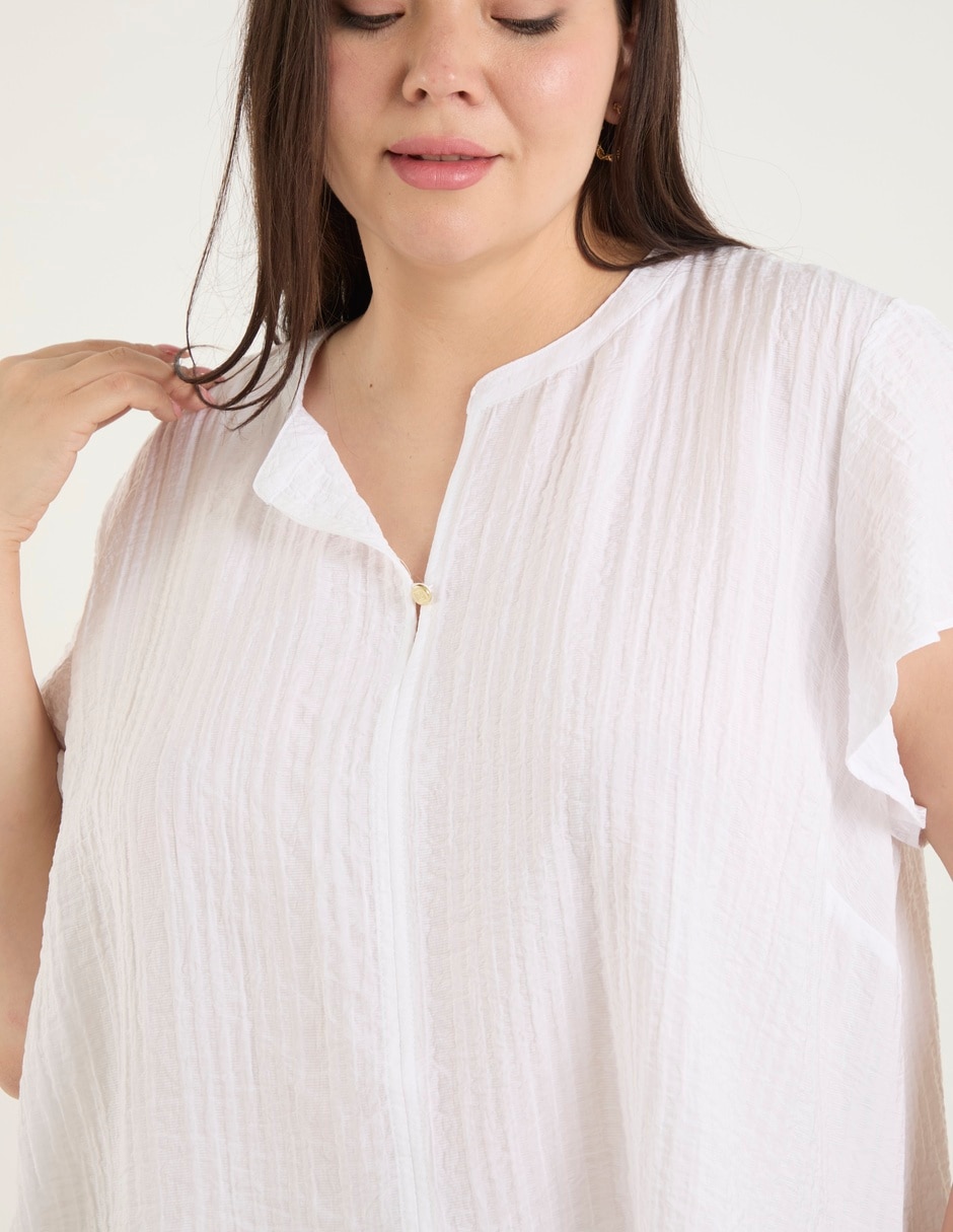 Blusa manga corta para mujer 4