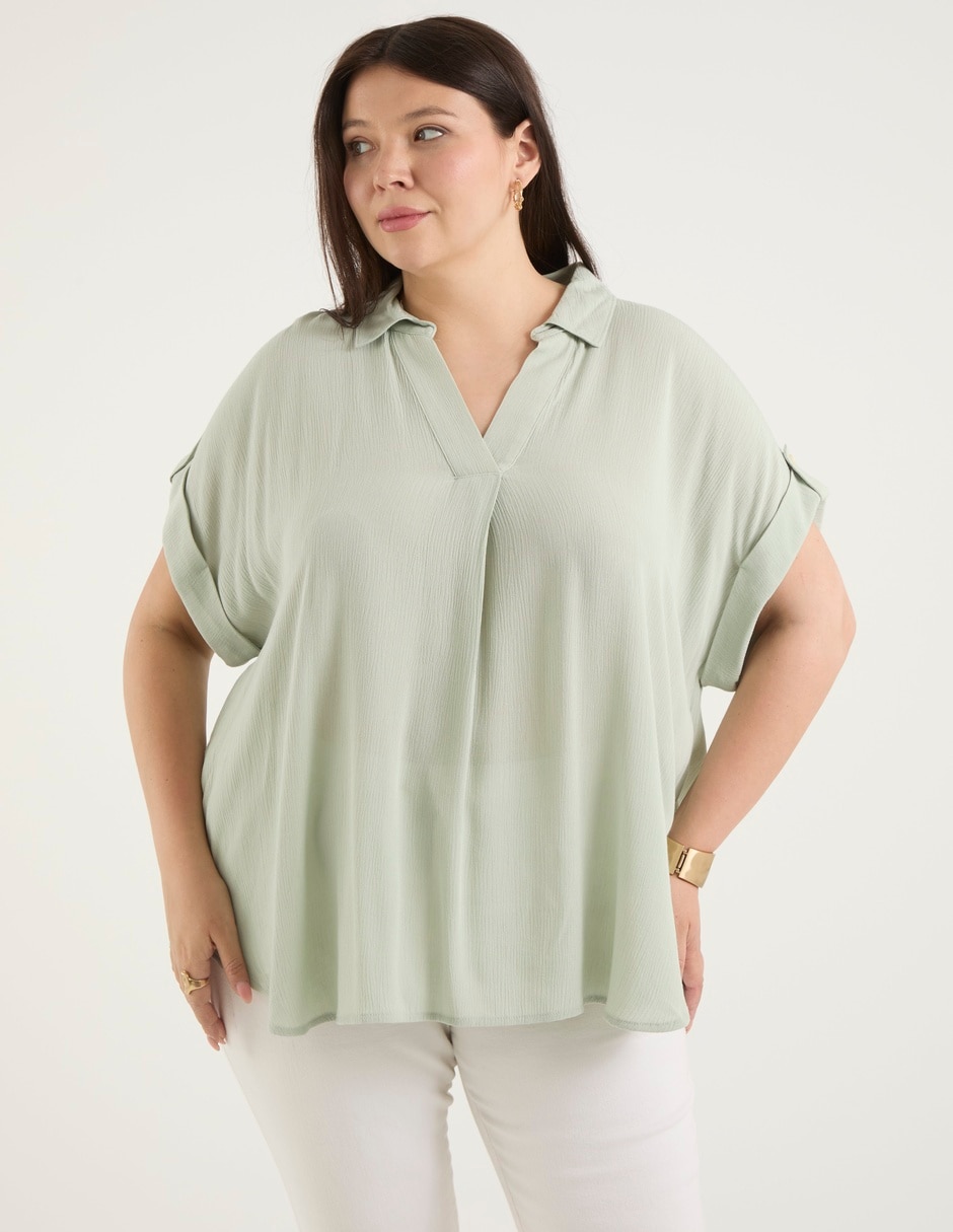 Blusa manga corta para mujer 1