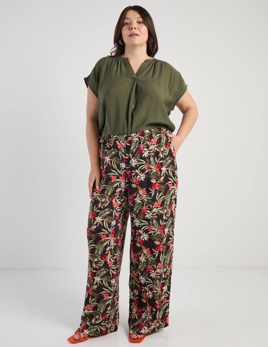 Pantalón relaxed amplio para mujer 2