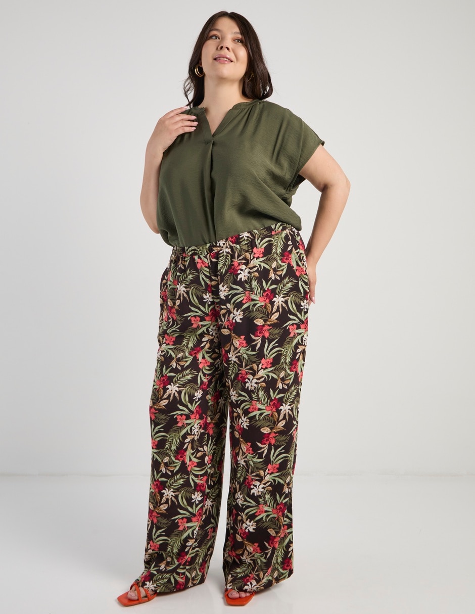 Pantalón relaxed amplio para mujer 3