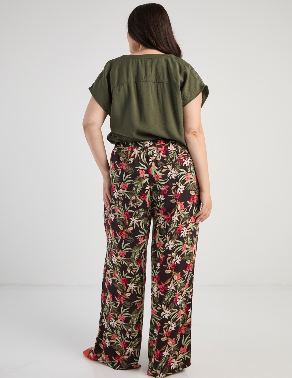 Pantalón relaxed amplio para mujer 6