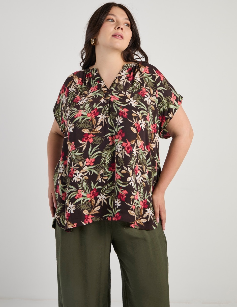 Blusa manga corta para mujer 2