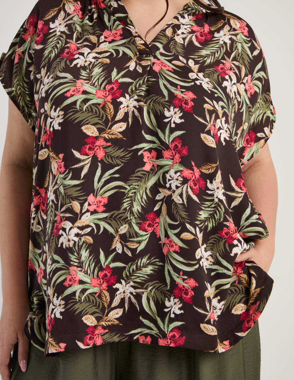 Blusa manga corta para mujer 5