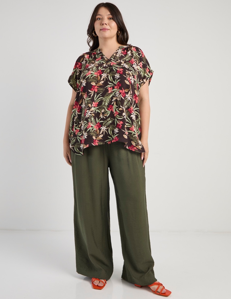 Blusa manga corta para mujer 8