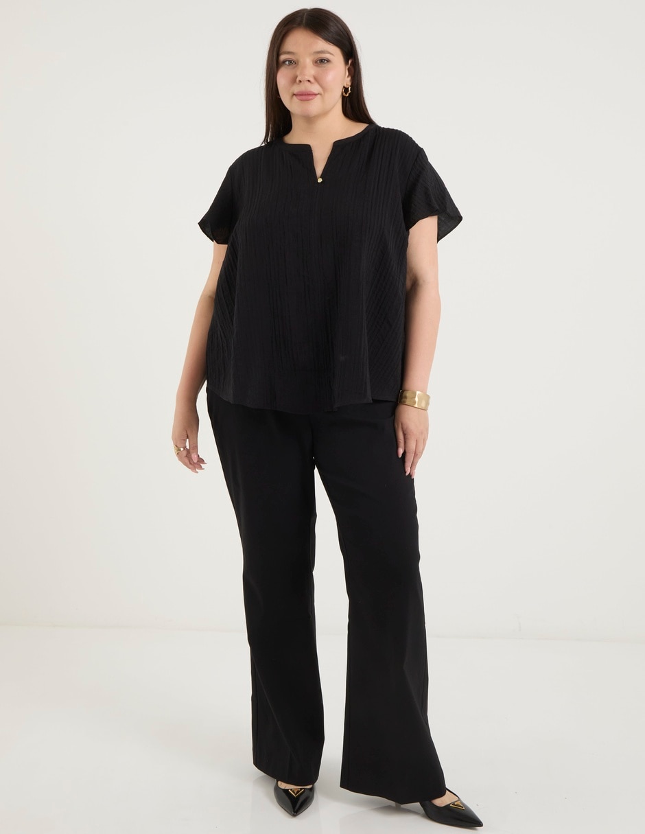 Pantalón de vestir amplio para mujer 3