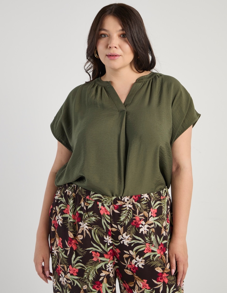 Blusa manga corta para mujer 6