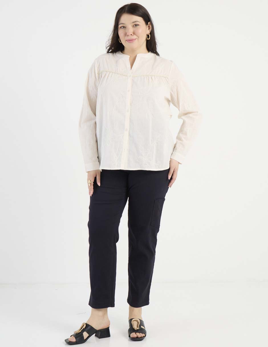 Jeans slim cintura baja para mujer 2