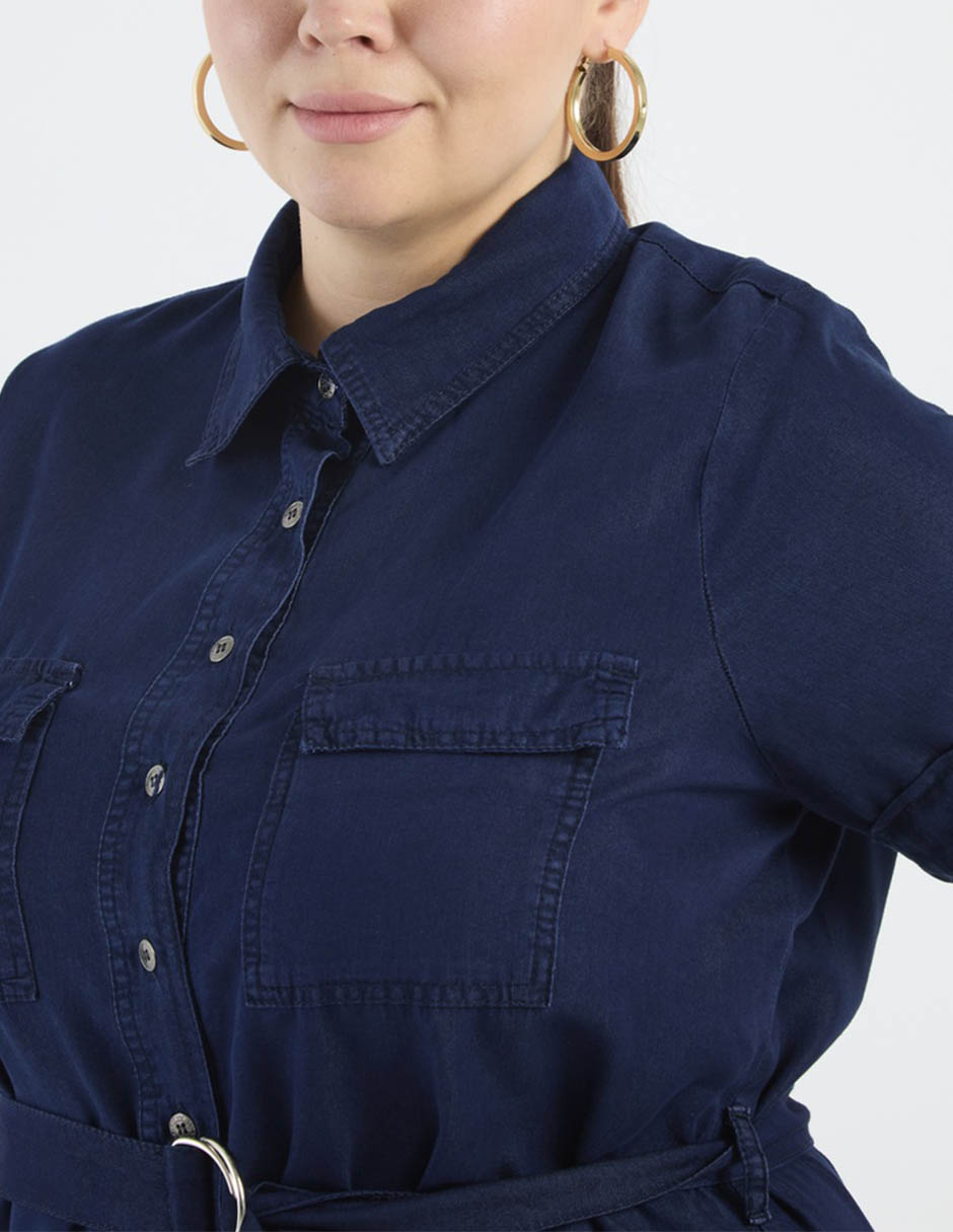 Vestido a la rodilla casual para mujer 4