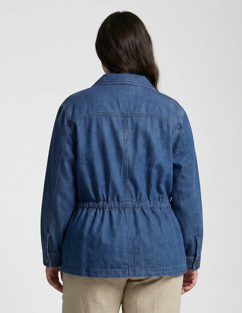 Chamarra denim de mezclilla para mujer 2