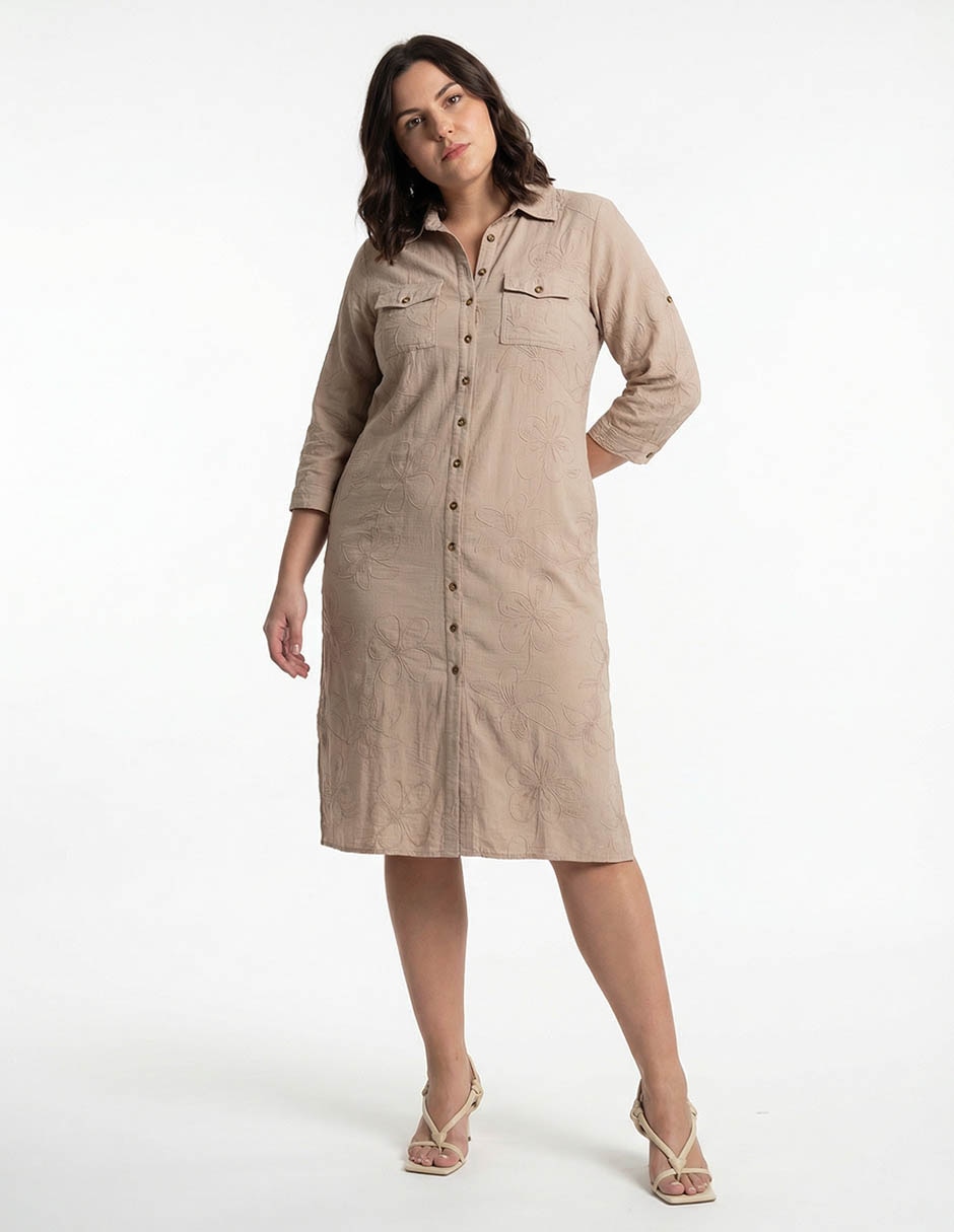 Vestido midi casual para mujer Vestido midi casual para mujer