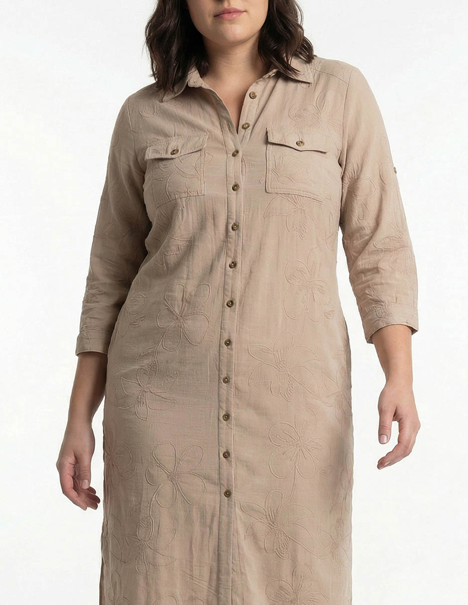 Vestido midi casual para mujer