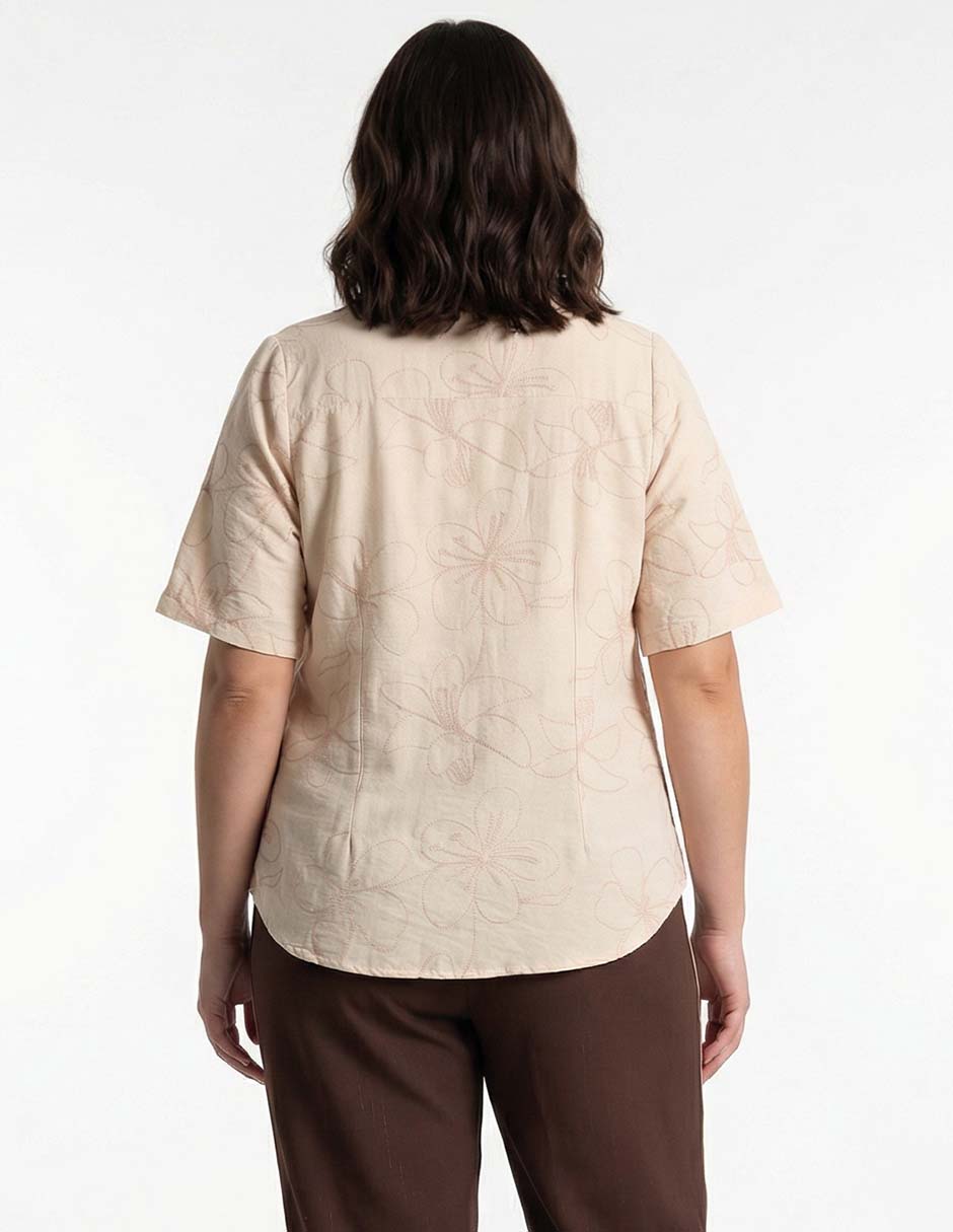 Blusa manga al codo para mujer 6