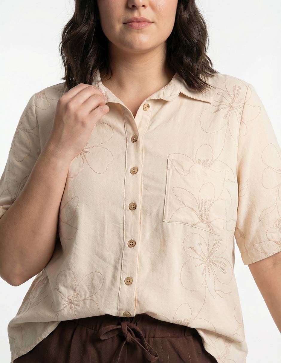 Blusa manga al codo para mujer 9