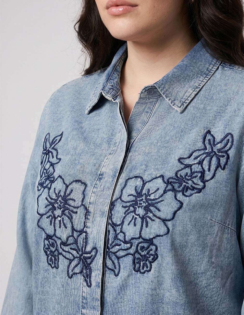 Blusa Camisera Manga Larga Para Mujer 3